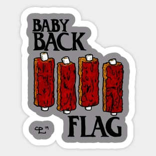 Baby Back Flag Sticker